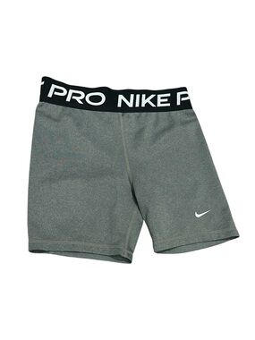Nike Pro Gray Compression Shorts with Logo Waistband Youth XL